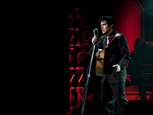 Not the actual Elvis impersonator who'll be performing at Das Bevo .... but maybe close enough?