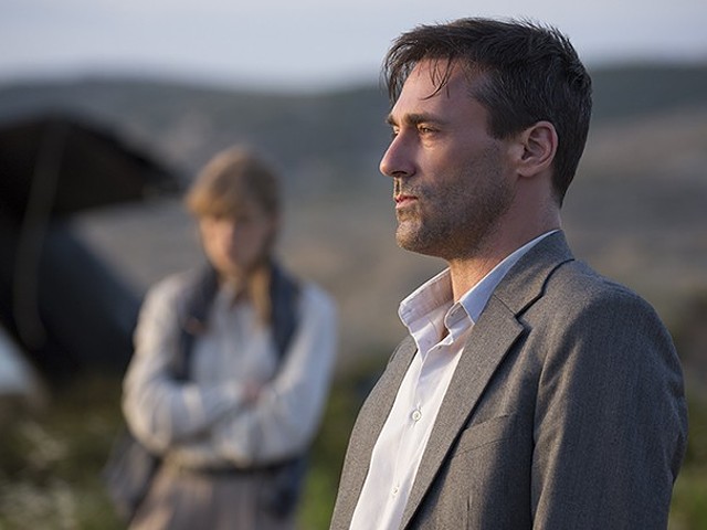 Jon Hamm is the strong center holding together the throwback thriller Beirut.