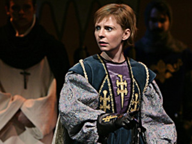 Tarah Flanagan as Saint Joan.