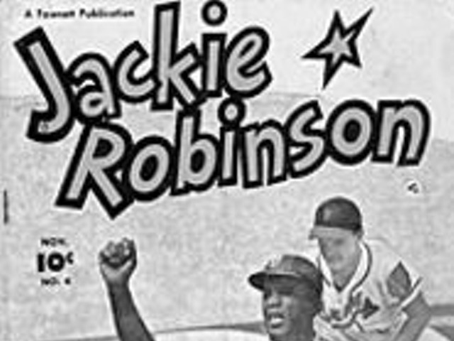 Jackie Robinson starred on the diamond and in the 
    pages of his own comic book.