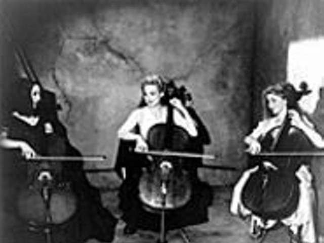 Rasputina, looking both cheerful and charming, bring their mellow cellos to the ladies and the fellows at Euclid Records