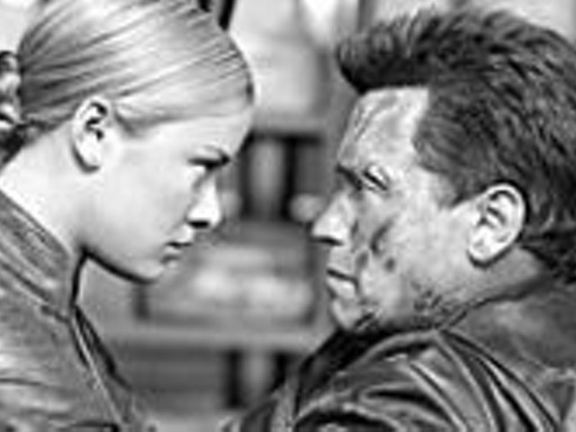 Kristanna Loken and Arnold Schwarzenegger in Terminator 3: Rise of the Machines 