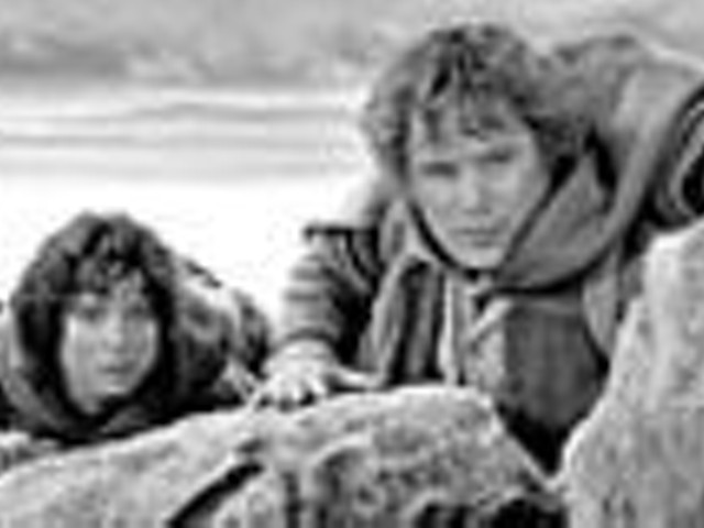 Elijah Wood and Sean Astin in The Lord of the Rings: The Two Towers
