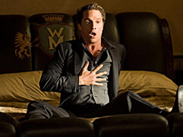 Scared single: Matthew McConaughey as Connor Mead in Ghosts of Girlfriends Past.