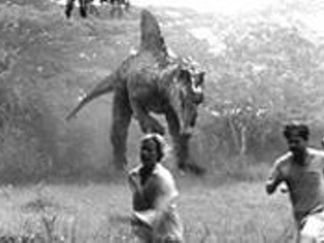 Ta Leoni and William H. Macy in Jurassic Park III