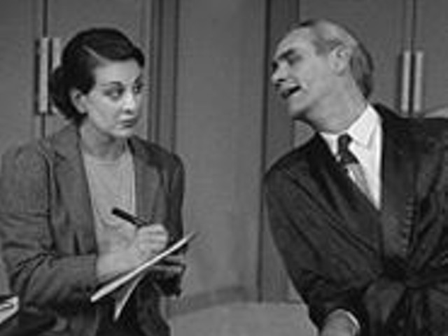 Candace Flynn and David Gibbs in The Man Who Came to Dinner