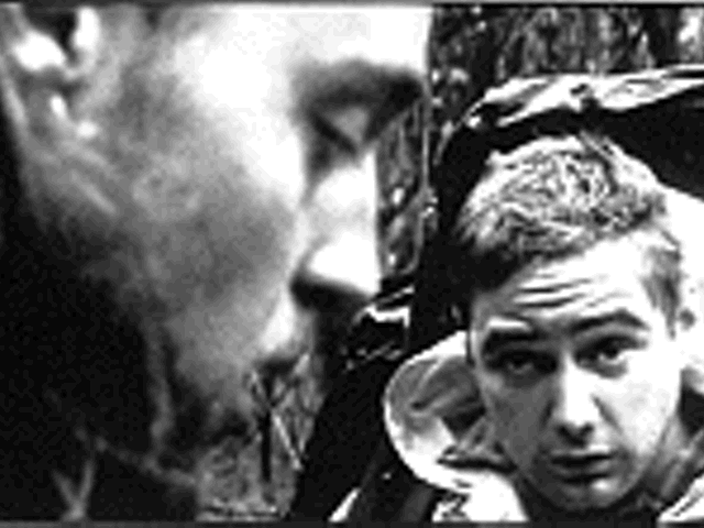 Joshua Leonard and Michael Williams in The Blair Witch Project, the scariest horror picture of the '90s