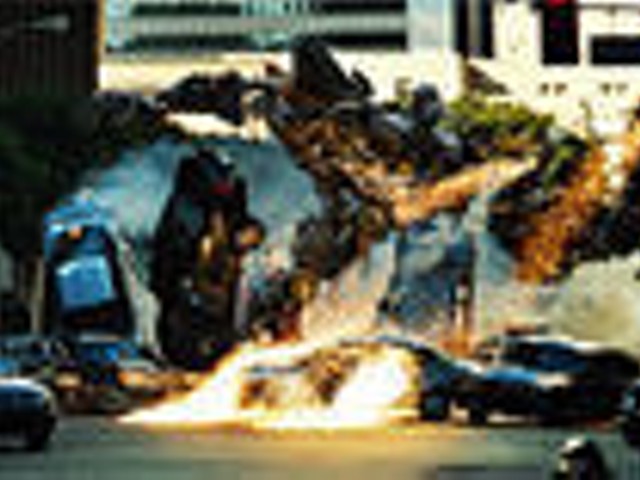 Giant pissed-off robots transform into giant pissed-off Hummers in Michael Bay's world.