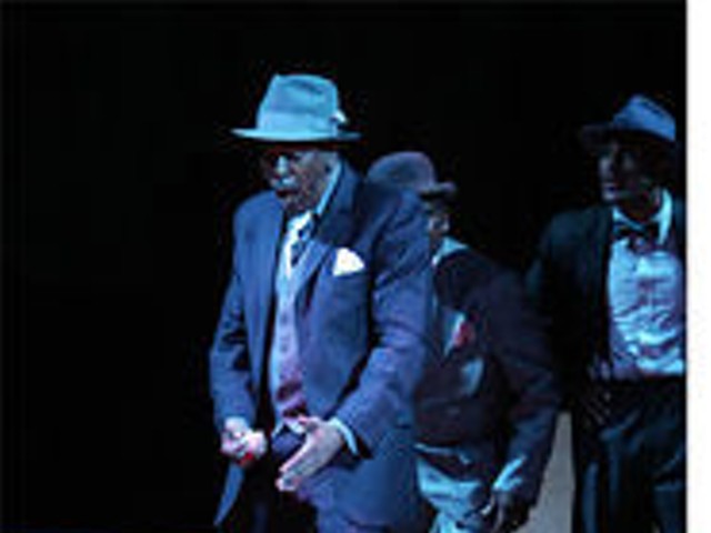 Smooth operator: Gary E. Vincent as Nathan Detroit in the Black Rep's Guys and Dolls.