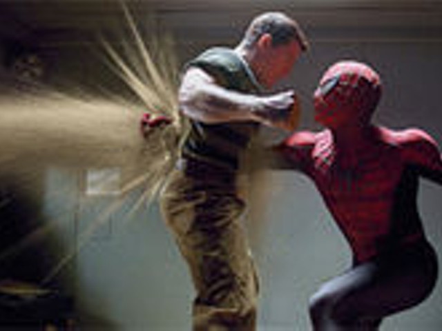 It's about this easy to punch through Spider-Man 3's plot, too. Sigh.