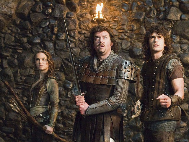 Natalie Portman, Danny McBride and James Franco get medieval in Your Highness.