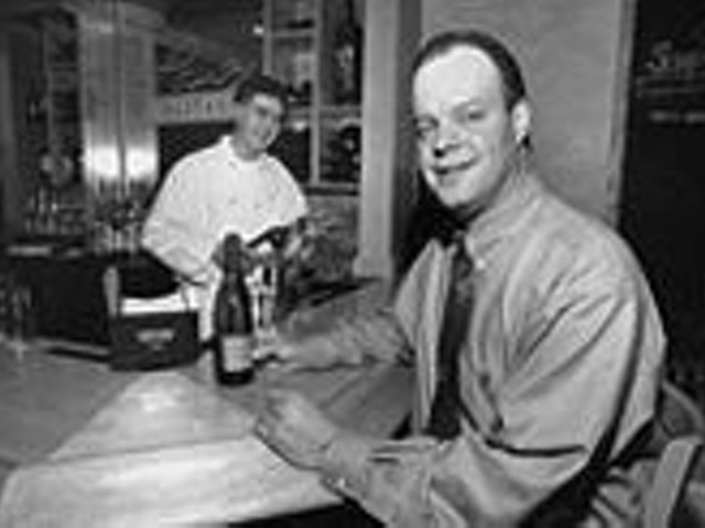 Owner Larry Fuse Jr. (left) and manager Joe Dougherty, of Lorenzo's Trattoria, present a style that falls in the somewhat neglected middle ground, for the Hill, between mama-and-papa spaghetti house and jacket-and-tie white linen.