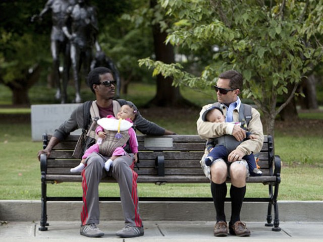 Chris Rock and Tom Lennon in What to Expect When You're Expecting.