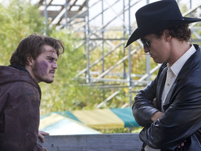 Emile Hirsch and Matthew McConaughey in Killer Joe.