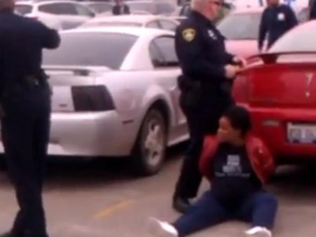 Pregnant woman handcuffed after she was tased.