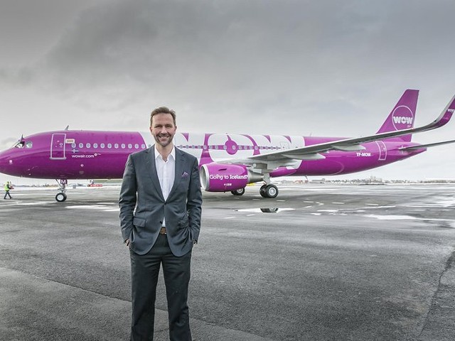 Skúli Mogensen, the founder and CEO of WOW air. His company is departing St. Louis' airport.