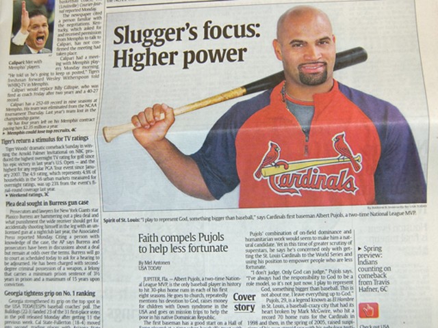 In USA Today, Pujols 'Still Steamed' at Fox 2 Over Steroids Error