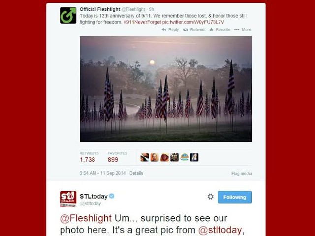 St. Louis Post-Dispatch Asks Fleshlight for Photo Credit after 9/11 Tweet