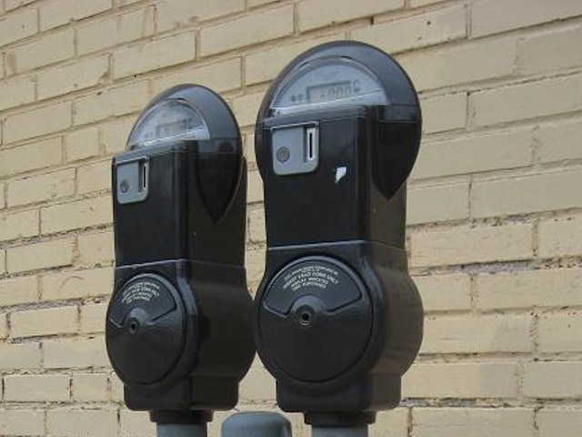 Tivoli parking meters done got yarnbombed.