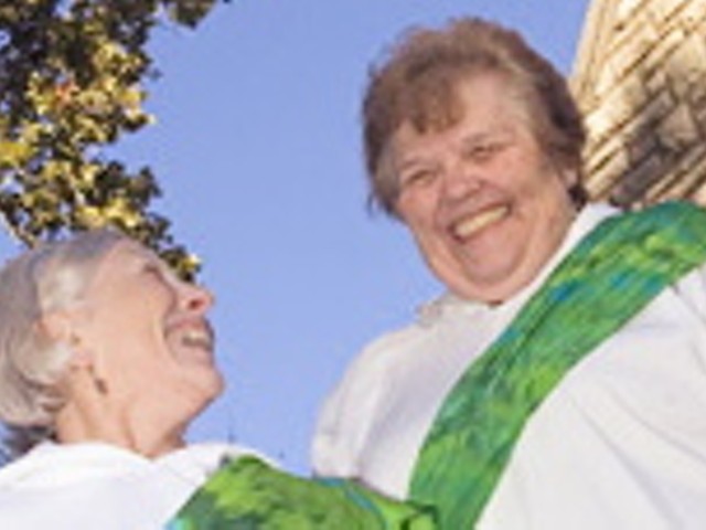 Priests-to-be Rose Marie "Ree" Hudson and Elsie McGrath