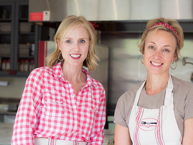 Owner/chef Kelly Spencer and market manager Christine Salsich.