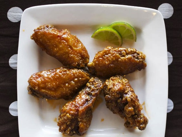 The Thai chile-lime wings are one of the standout dishes at O! Wing Plus.