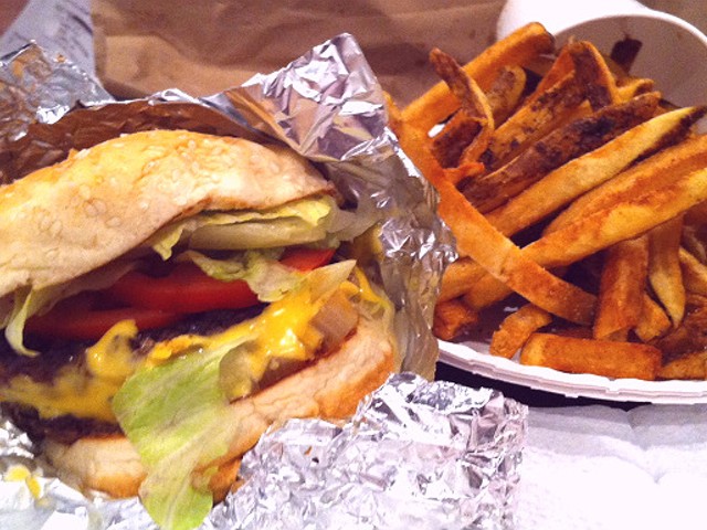 Guess Where I'm Eating this Cheeseburger and French Fries and Win $10 to La Tropicana Market & Cafe [Updated]!