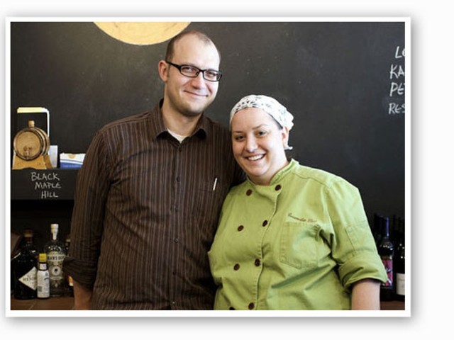 Josh Renbarger and Cassy Vires at Home Wine Kitchen. | Jennifer Silverberg