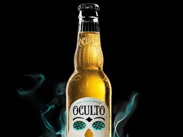 Oculto, a tequila-barrel-aged lager (also, mysterious). | Courtesy Anheuser-Busch