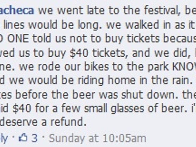 Beer Lovers Storm Out of Forest Park; Will Half-Price Ticket Quell Outrage?