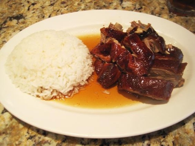 Roast duck with rice at Royal Chinese Barbecue