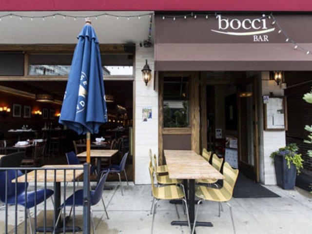 Outside of Bocci Bar. | Jennifer Silverberg