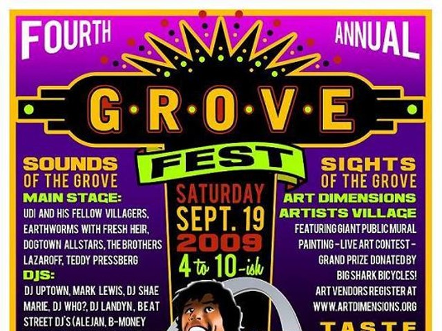 Show Flyer: Grovefest, Saturday, September 19