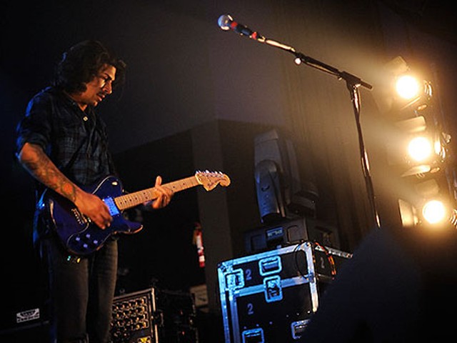 Vincent Accardi of Brand New last night at the Pageant. See more photos from last night's show.