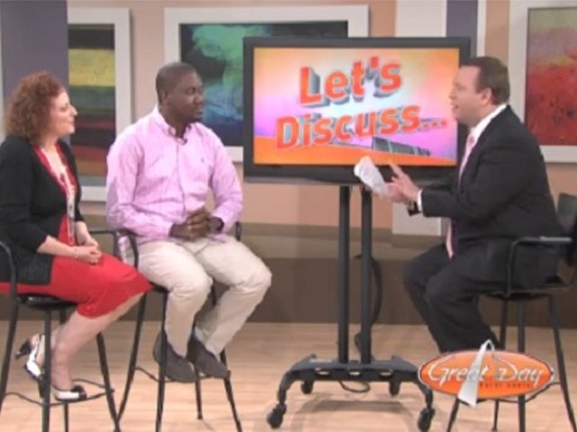 Screenshot from Thursday's episode of KMOV's Great Day St. Louis.