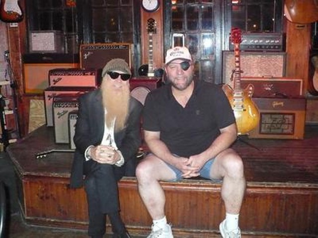 ZZ Top's Billy Gibbons Visits Beale on Broadway