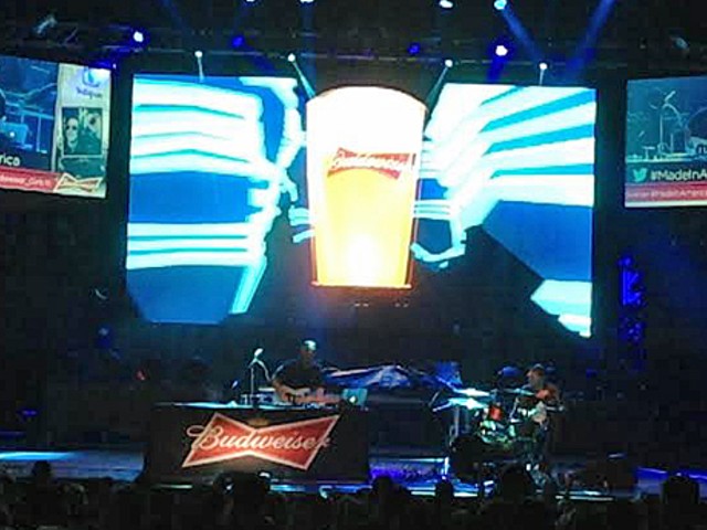 A 3-D floating Budweiser? Why not?