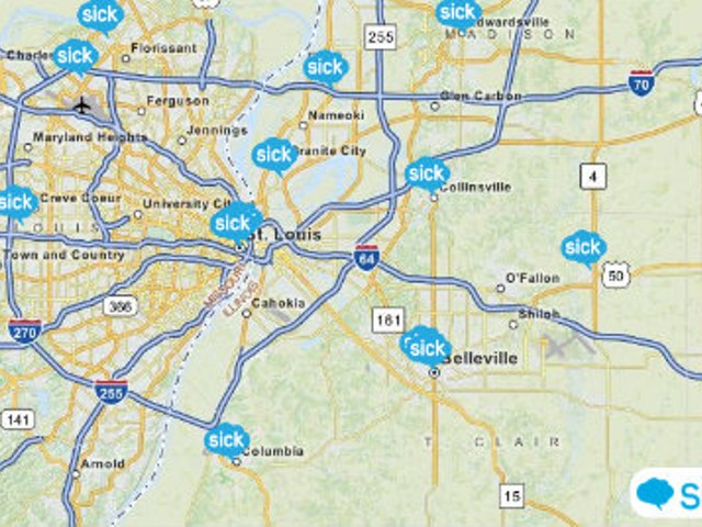 St. Louis Is Cloudy with a Chance of Fever, Social Networks Say