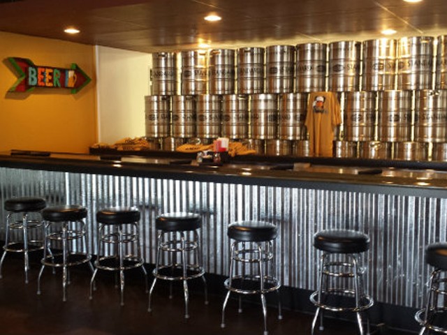 The bar at Standard Brewing.