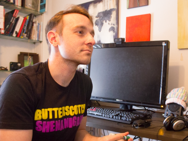 Sam Coster, cancer survivor and game developer.