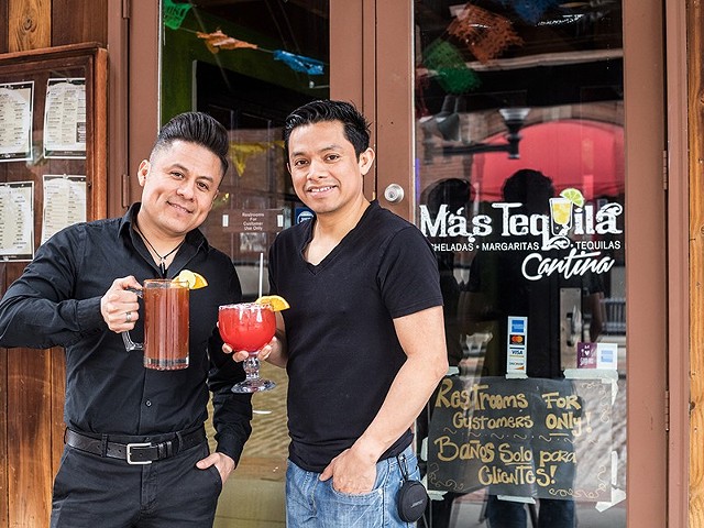Mas Tequila Cantina co-owners Javier Geminiano and Jesus Jaimes have high hopes for the Landing.