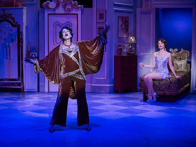 Corinne Melançon (The Drowsy Chaperone) and Laura E. Taylor (Janet Van De Graaff) in STAGES’ 2016 production of The Drowsy Chaperone