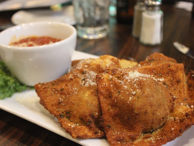 Toasted ravioli — bigger than you've ever seen them anywhere else.