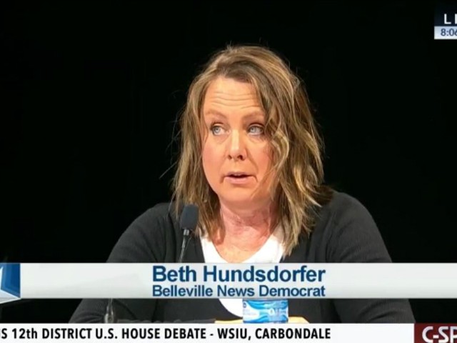 Beth Hundsdorfer, shown moderating a debate in 2018, has a reputation as a top investigative reporter.