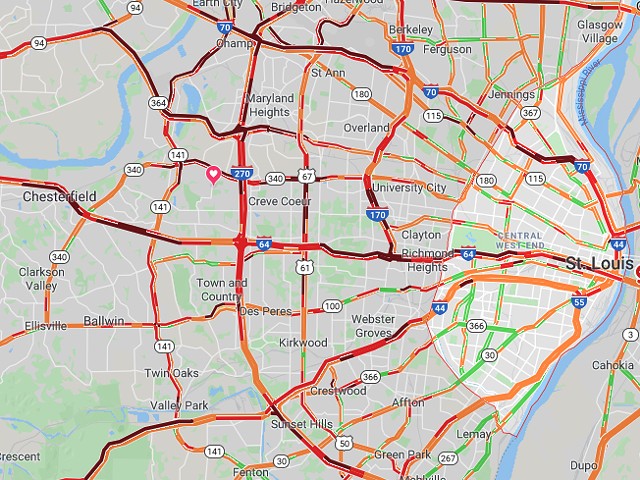Record-Setting Snowfall Made St. Louis Traffic a Clusterfudge of Epic Proportions