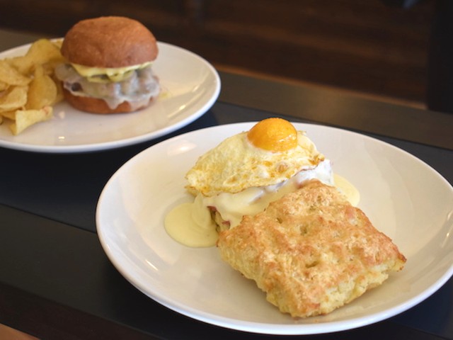 The buttermilk biscuit sandwich at Winslow's Table was something to be grateful for in November.