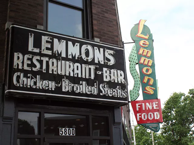 Lemmons' signs still stand at 5800 Gravois Ave.