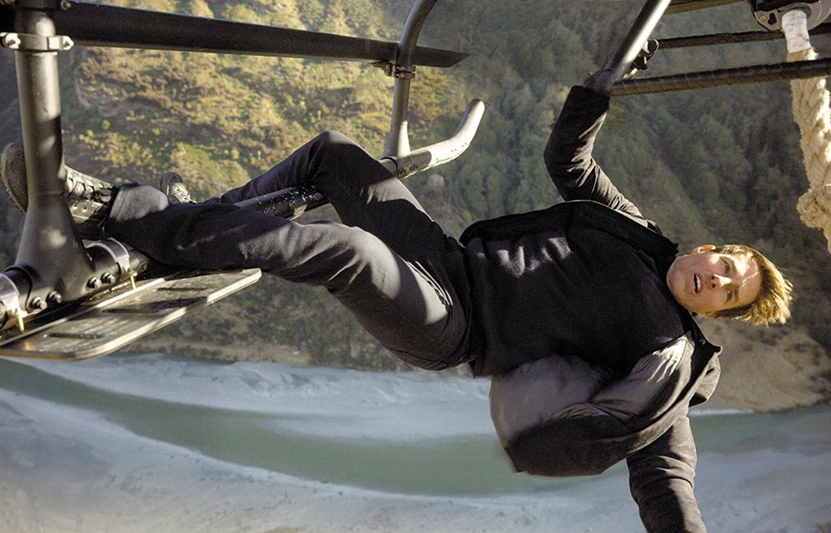 Tom Cruise runs, jumps, climbs, slides, drops and dangles his way through another thrilling installment of Mission: Impossible.