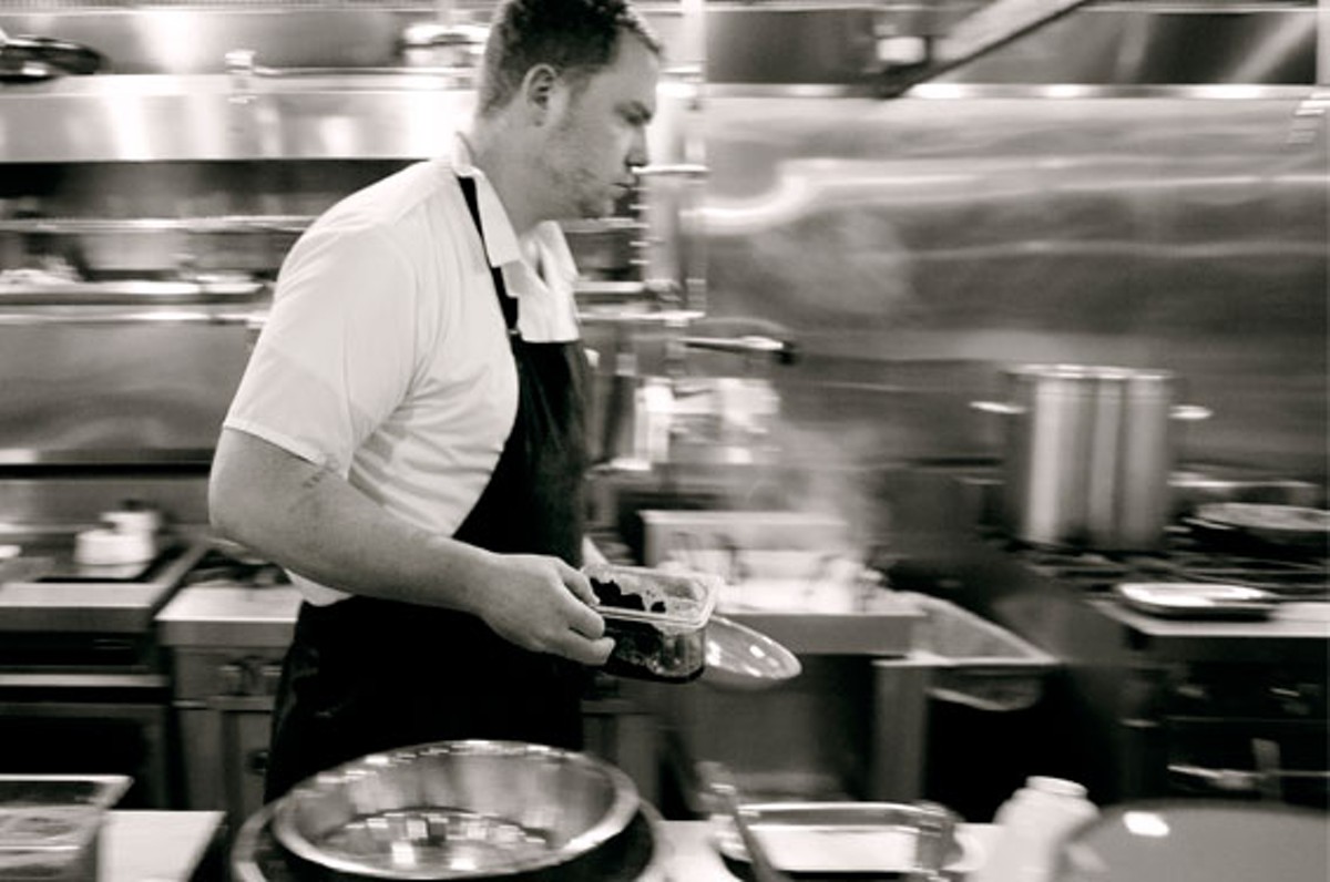 Chef Patrick Connolly in the kitchen at Basso. Slideshow: Inside Basso at the Cheshire Inn