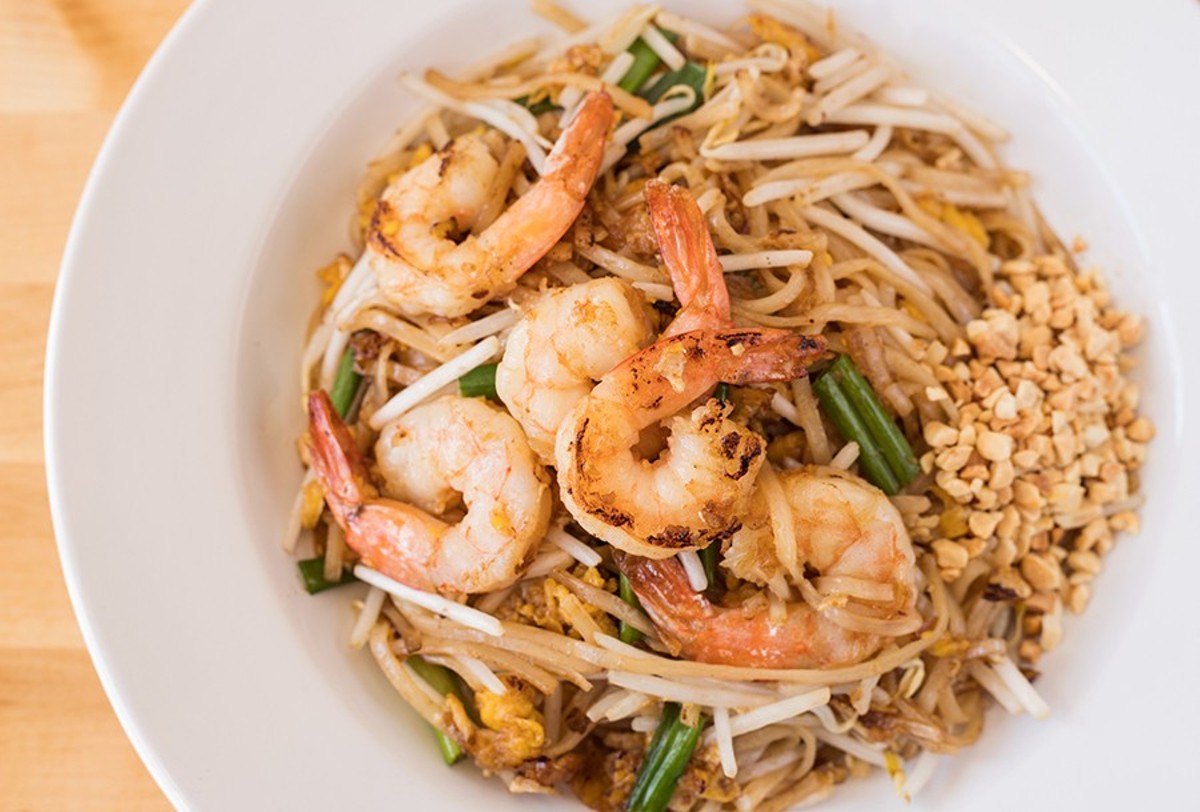 Thai Table's pad Thai isn't red, but that’s a good thing.